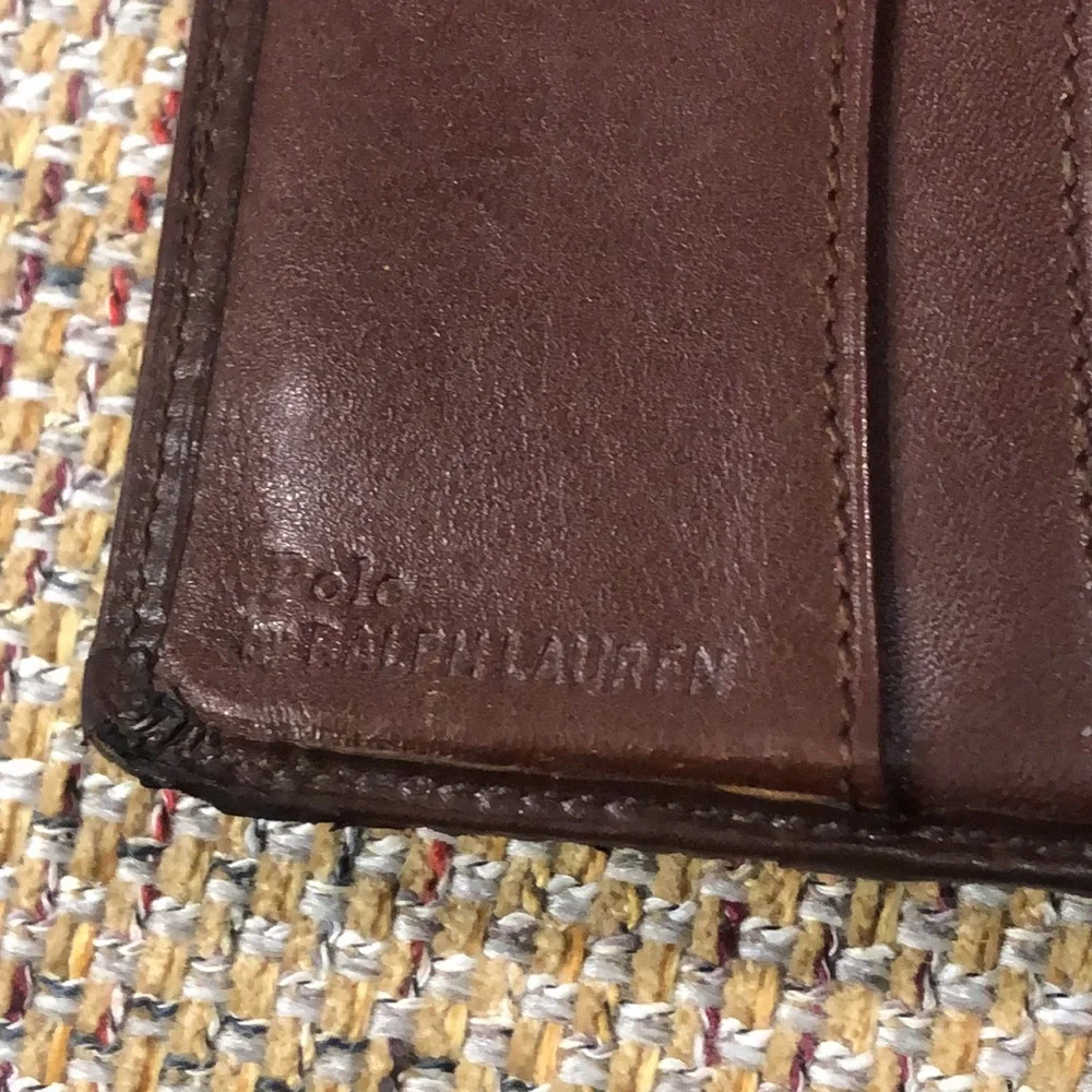 RALPH LAUREN Blue Green Black Watch Plaid Long Bifold Wallet with Coin Section